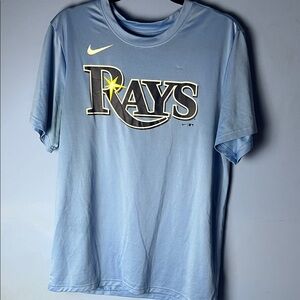 Nike Light Blue Rays Graphic Tee FLAW SHOWN